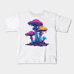 Whimsical Fungal Dreams Kids T-Shirt